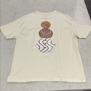 Quartersnacks Halloween snackman tshirt size XL worn twice EUC color is beige